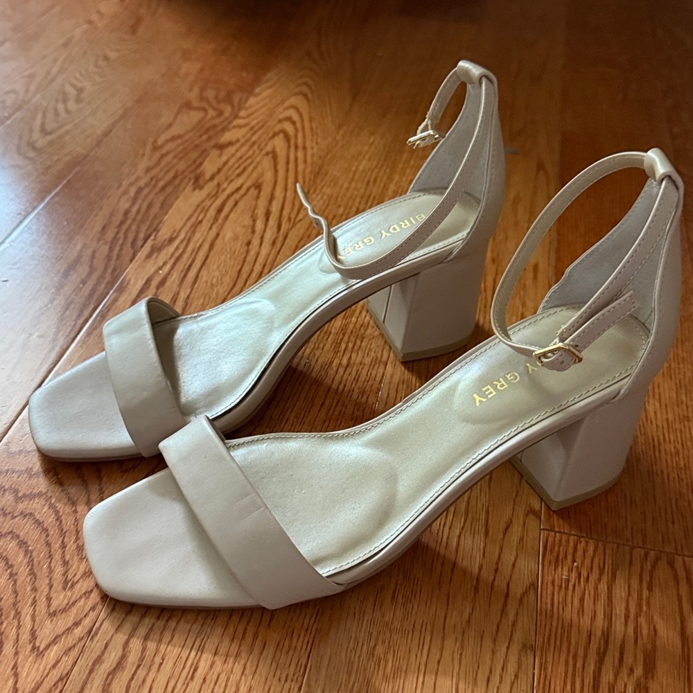 Birdy Grey Nude Block Heel Sandals
